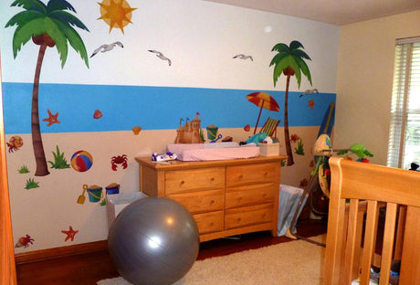 Create an Amazing Nursery Room with Beach Wall Decals! Featured Image