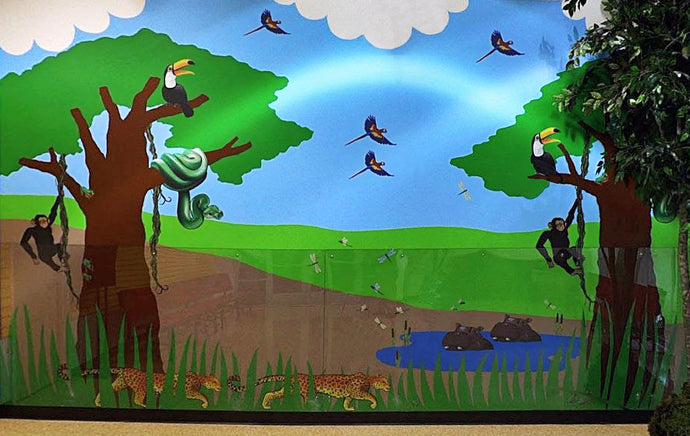 Jungle Wall Decals at The Discovery Center in TN!