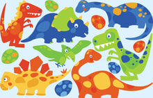 Load image into Gallery viewer, iStickUp Dino Friends Removable Fabric Wall Stickers