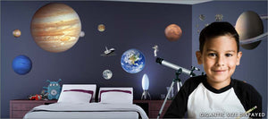 outer space wall decals theme room