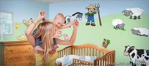 on the farm wall decals theme room - Turn your room into a happy farm!