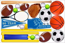 Load image into Gallery viewer, sporting goods wall stickers print view