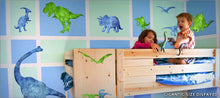 Load image into Gallery viewer, dinosaur silhouette wall decals theme room