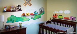 train ride wall decals theme room