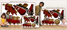 Load image into Gallery viewer, travel set wall decals size comparison