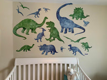 Load image into Gallery viewer, istickup™ Dinosaurs Removable Fabric Wall Stickers
