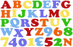 istickup™ Alphabet Fun Removable Fabric Wall Stickers