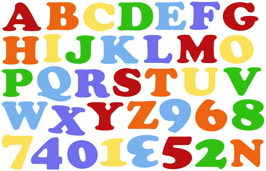 istickup™ Alphabet Fun Removable Fabric Wall Stickers