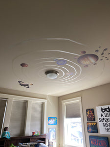 iStickUp Outer Space Removable Fabric Wall Stickers