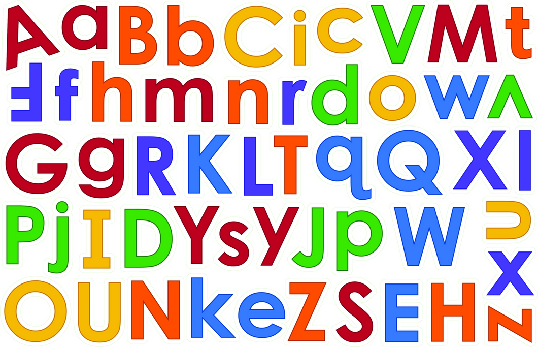 iStickUp Alphabet Removable Fabric Wall Stickers