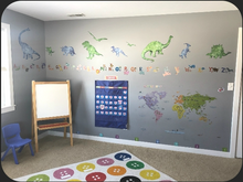 Load image into Gallery viewer, istickup™ Dinosaurs Removable Fabric Wall Stickers
