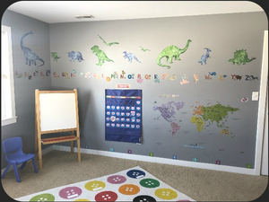 iStickUp Dinosaurs Removable Fabric Wall Stickers
