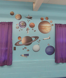 iStickUp Outer Space Removable Fabric Wall Stickers