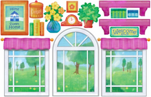 Load image into Gallery viewer, iStickUp Playhouse Pink Removable Fabric Wall Stickers
