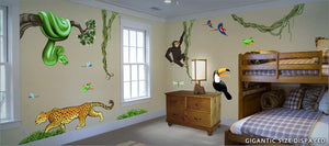 jungle exploration wall decals/stickers theme room