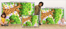 Load image into Gallery viewer, giant tree enchanted woods butterfly wall decals size comparison
