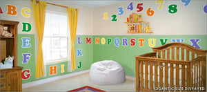 alphabet wall decal theme room