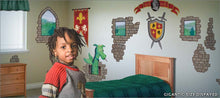 Load image into Gallery viewer, dragon castle wall decals theme room
