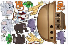 Load image into Gallery viewer, noah&#39;s ark wall stickers print view
