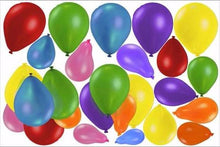 Load image into Gallery viewer, party time wall stickers balloons print view
