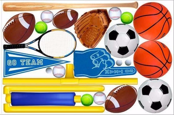 sporting goods wall stickers print view