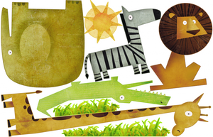 istickup™ Kid Safari Removable Fabric Wall Stickers