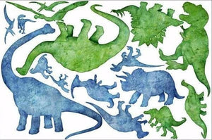 dinosaur silhouette wall stickers print view