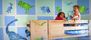 dinosaur silhouette wall decals theme room