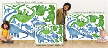 Load image into Gallery viewer, dinosaur silhouette wall decals size comparison
