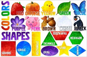 istickup™ Shapes & Colors Removable Fabric Wall Stickers