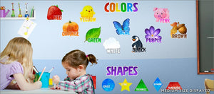 iStickUp Shapes & Colors Removable Fabric Wall Stickers