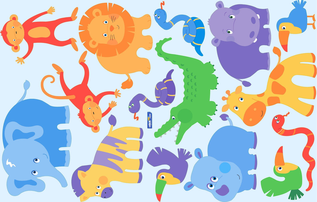 iStickUp Kid Jungle Removable Fabric Wall Stickers